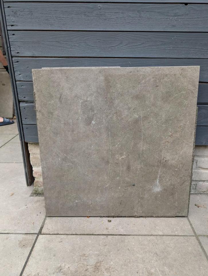 Aantal tuintegels 60x60, Tuin en Terras, Tegels en Klinkers, Zo goed als nieuw, Terrastegels, Beton, Minder dan 5 m², Ophalen