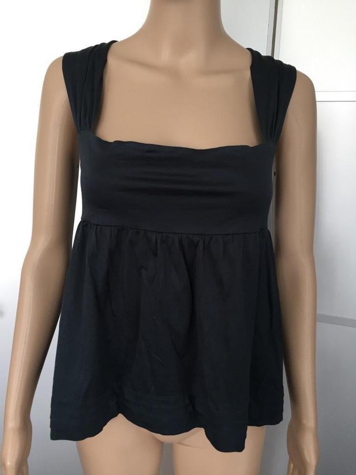 B1226 Hoss grijs top shirt Maat S=36 donker-grijs, Kleding | Dames, Tops, Zo goed als nieuw, Maat 36 (S), Grijs, Zonder mouw, Ophalen of Verzenden