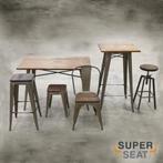 Kantinestoelen, design stoelen kantine meubilair  641, Ophalen of Verzenden, Gebruikt, Bruin, Vijf, Zes of meer stoelen