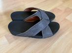 Fitflop sandalen/slippers grijs met glimmertjes mt 39 izgs, Slippers, Ophalen of Verzenden, Fitflop, Grijs