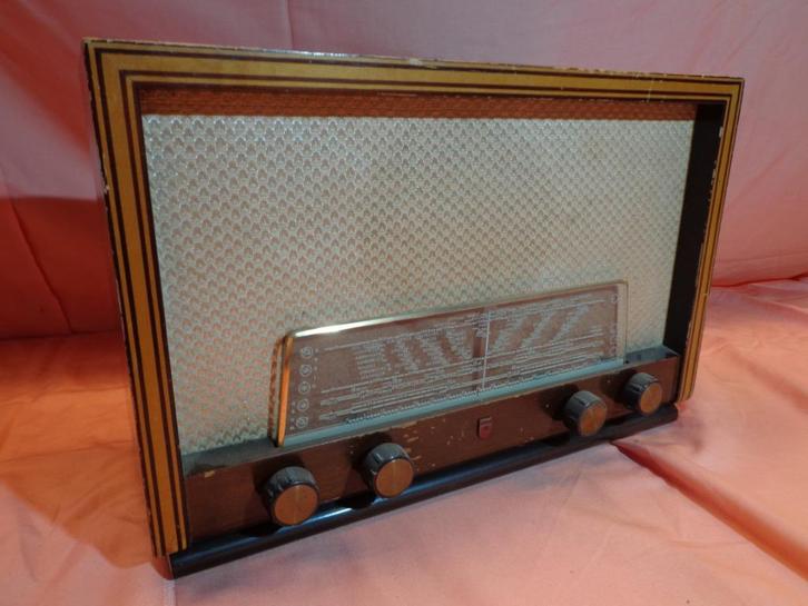 antieke Philips radio type BX 493A, Antiek en Kunst, Antiek | Tv's en Audio, Ophalen of Verzenden