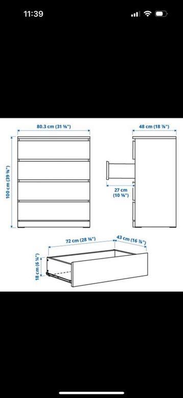 Ikea Malm kast - afbeelding 3