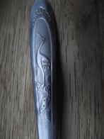 vintage geboortelepel ooievaar lepel 17 cm RVS Oostblok 1960, Antiek en Kunst, Antiek | Bestek, Ophalen of Verzenden