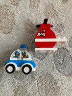 Duplo Politieauto en brandweer Helikopter Set - 10957 -, Kinderen en Baby's, Speelgoed | Duplo en Lego, Ophalen of Verzenden, Zo goed als nieuw