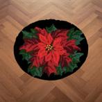 Smyrna, latch hook mat, kerstbloem, DIY kit, Zelf maken  Inh, Hobby en Meer, Hobby en Meer, Nieuw, Ophalen of Verzenden