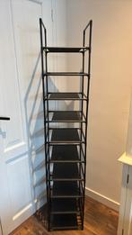 Zwart vakken kastje, Huis en Inrichting, Kasten | Wandmeubels, Ophalen of Verzenden, Zo goed als nieuw