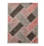 NIEUW! Vloerkleed Think Rugs Olympia Grijs/Roze € 34.99, 50 tot 100 cm, Nieuw, 100 tot 150 cm, Grijs