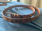 Riem dierenprint ceintuur, Kleding | Dames, Riemen en Ceinturen, Ophalen of Verzenden, Gedragen, Bruin