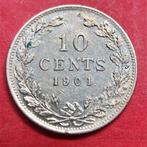 10 cent 1901. Zfr/ Pr., Zilver, Ophalen of Verzenden, 10 cent, Koningin Wilhelmina