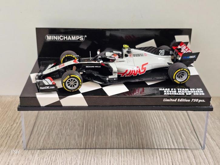 Haas F1 Team, Kevin Magnussen # 20, GP Oostenrijk 2020., Hobby en Vrije tijd, Modelauto's | 1:43, Zo goed als nieuw, Auto, MiniChamps