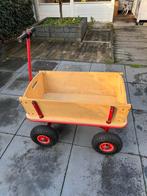 Houten bolderkar met luchtbanden, Ophalen, Gebruikt