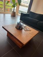 Afzelia Salontafel - Handgemaakt & Robuust, Ophalen, Gebruikt, 100 tot 150 cm, Vierkant