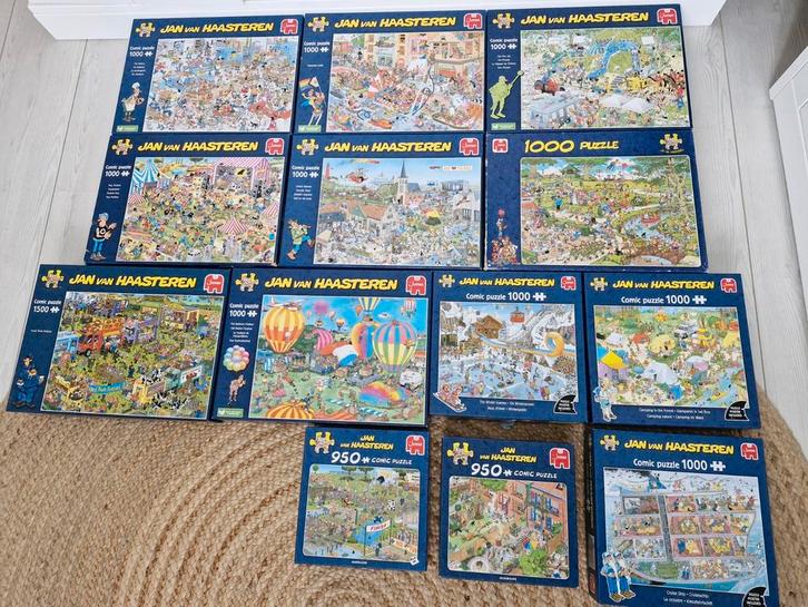 Jan van Haasteren puzzels, Hobby en Vrije tijd, Denksport en Puzzels, Zo goed als nieuw, 500 t/m 1500 stukjes, Ophalen of Verzenden