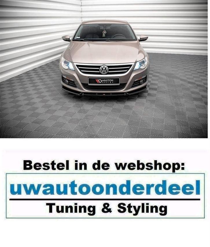 Maxton Design Spoiler Lip SplitterGeschikt Voor Vw Passat CC, Auto diversen, Tuning en Styling, Ophalen of Verzenden
