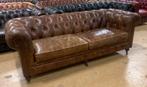 Prachtige Chesterfield Bank 3 Zits Bruin., Gebruikt, Chesterfield, Driepersoons, Ophalen of Verzenden