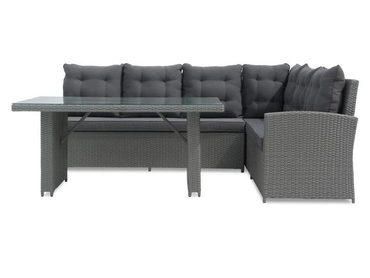 Nieuwe Paco Loungeset - Campo, Tuin en Terras, Tuinsets en Loungesets, Nieuw, Loungeset, Wicker, 5 zitplaatsen, Bank, Bijzettafel