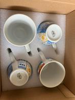 4x Holland koffie kopjes ‘hé, doe effe normaal joh…’, Nieuw, Ophalen of Verzenden, Kop(pen) en/of Schotel(s), Boerenbont