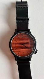 Komono Horloge Hout - Stijlvol en Uniek!, Overige merken, Overige materialen, Leer, Polshorloge