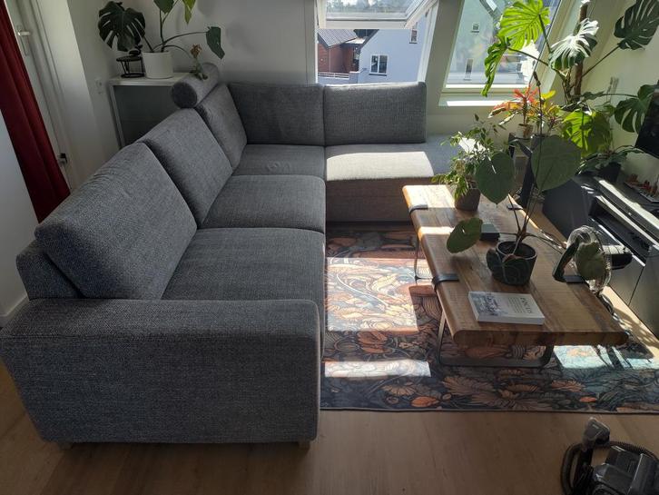 Ikea Sorvallen hoekbank met chaise lounge (grijs), Huis en Inrichting, Banken | Sofa's en Chaises Longues, Gebruikt, Vierpersoons of meer
