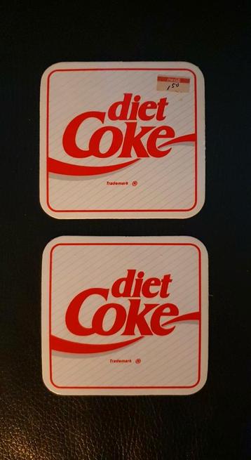 Diet Coke / Coca-Cola light coasters / viltjes  beschikbaar voor biedingen