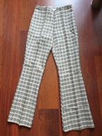 Bijzondere pantalon - brokaat stof Sassia - maat 1, Geel, Sassia, Ophalen of Verzenden, Zo goed als nieuw