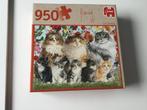 Jumbo Puzzel 950 Stukjes - Francien Cat Family, Hobby en Vrije tijd, Denksport en Puzzels, Ophalen of Verzenden, 500 t/m 1500 stukjes