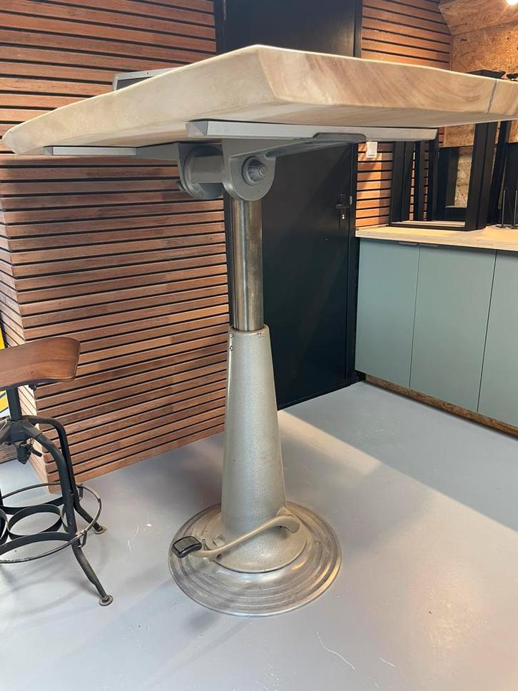 Hydrolische poot voor statafel bartafel oud tekentafelpoot, Huis en Inrichting, Tafels | Statafels, Zo goed als nieuw, Ophalen of Verzenden