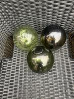 Glazen Bollen - Decoratie-groen-drijflichaam, Ophalen of Verzenden, Gebruikt, Overige materialen, Overige typen