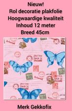 Nieuw! Rol Decoratie plakfolie - vlinders - 12 meter op rol, Huis en Inrichting, Stoffering | Behang, Ophalen of Verzenden, 75 m² of meer