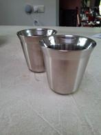 2x Nespresso RVS Koffiekopjes Pixie, Ophalen of Verzenden, Gebruikt