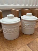 Voorraadpotten Sugar en Coffee, Huis en Inrichting, Keuken | Potten en Pannen, Verzenden, Zo goed als nieuw, Overige materialen