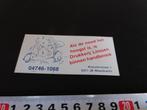 sticker strip maasbracht drukkerij linssen als nood hoog is, Verzamelen, Ophalen, Zo goed als nieuw, Bedrijf of Vereniging