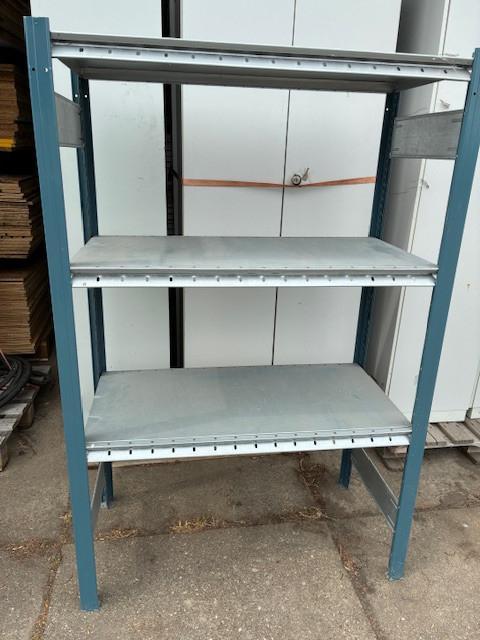 Lage metalen stelling, Huis en Inrichting, Kasten | Stellingkasten, Gebruikt, Ophalen