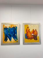 Twee schilderijen, ook los te koop, Ophalen