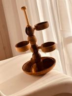 Vintage snackschaal teakhout Midcentury Design, Ophalen of Verzenden, Gebruikt