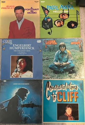 Ca. 44 lp's van solo artiesten, ca. jaren '70, '80, '90 beschikbaar voor biedingen