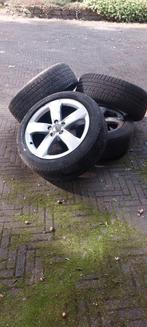 4 stuks Audi Velgen met Banden - 18 inch, Auto-onderdelen, Ophalen, 18 inch, Gebruikt, Banden en Velgen