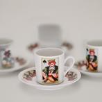 Vintage Speelkaarten Thee/Koffie Kopjes – Gemarkeerd Bavaria, Verzamelen, Kop en/of schotel, Ophalen of Verzenden, Zo goed als nieuw