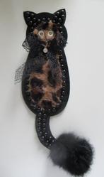 Applicatie kat met knipperende ogen, Hobby en Vrije tijd, Naaien en Fournituren, Ophalen, Nieuw