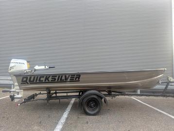 Quicksilver 410 SL Honda 30 PK visboot aluminium boot beschikbaar voor biedingen