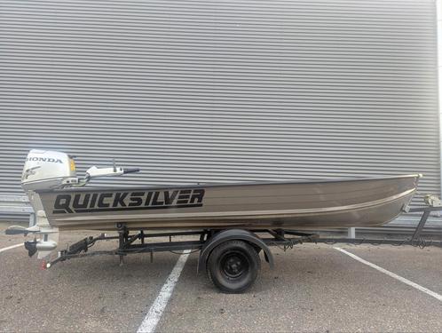Quicksilver 410 SL Honda 30 PK visboot aluminium boot, Watersport en Boten, Vis- en Consoleboten, Zo goed als nieuw, 3 tot 6 meter