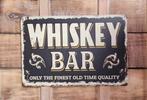 Whiskey bar reclamebord van metaal wandbord deco, Huis en Inrichting, Woonaccessoires | Tekstborden en Spreuken, Info@deconoord.nl