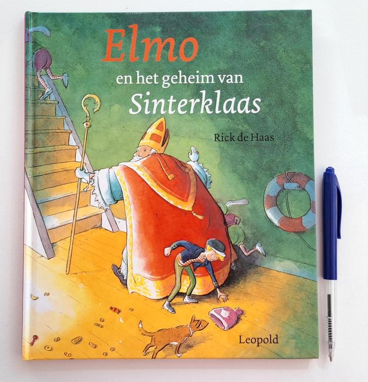 Rick de Haas - Elmo en het geheim van Sinterklaas, Boeken, Prentenboeken en Plaatjesalbums, Zo goed als nieuw, Ophalen of Verzenden