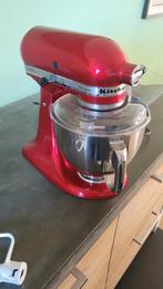 KitchenAid 5KSM150 Appelrood - Keukenmachine, Witgoed en Apparatuur, Keukenmixers, 4 liter of meer, Gebruikt, 3 snelheden of meer
