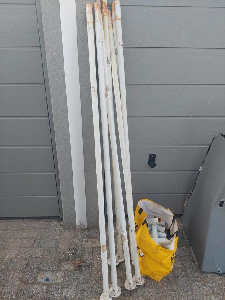 Partytent 4x8 meter te koop, Tuin en Terras, Partytenten, Gebruikt, Minder dan 5 meter, Ophalen