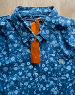 Vanguard overhemd shirt met bloemen design XXL, Kleding | Heren, Ophalen of Verzenden, Blauw, Vanguard, Overige halswijdtes