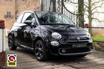 Fiat 500C 0.9 TwinAir Sport 2019 ZWART | Cabrio | Display |, Gebruikt, 4 cilinders, Cabriolet, Leder en Stof