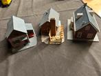 Scenery, 3 huisjes, Faller, Overige merken, Gelijkstroom of Wisselstroom, Brug, Tunnel of Gebouw, Ophalen of Verzenden