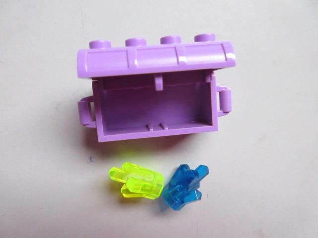 nr. 8644, Lila schatkist met 2 diamanten., Ophalen of Verzenden, Zo goed als nieuw, Complete set, Lego