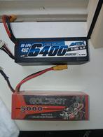 2x 4S Lipo Accu's - 6400mAh & 5000mAh - XT90 en LADER!!, Ophalen of Verzenden